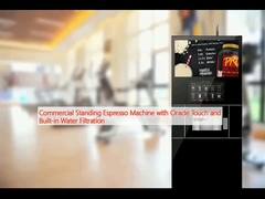 دستگاه اسپرسو ایستاده تجاری با Oracle Touch و فیلتر کردن آب داخلی