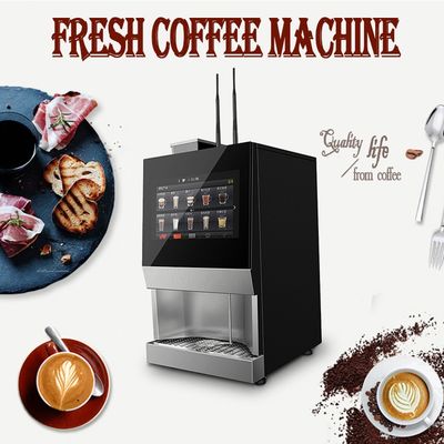 15.6inch Screen Table Top Bean To Cup Coffee Vending Machine با عملکرد IOT