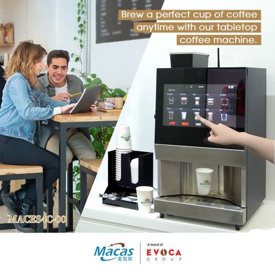 2.2L تجهیزات قهوه سازی تجاری ماشین فروش دانه به فنجان 2700W