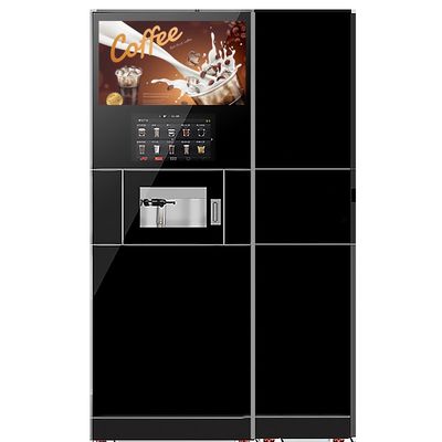 2400W دفتر کد QR سکه دستگاه فروش قهوه با یخ ساز