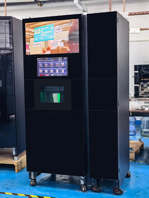 2400W دفتر کد QR سکه دستگاه فروش قهوه با یخ ساز