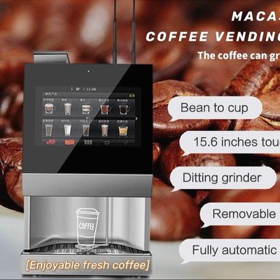 قیمت خوب اسکن کد QR ماشین فروش قهوه تجاری صفحه لمسی ماشین اسپرسو اتوماتیک آنلاین