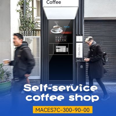 ماشین فروش قهوه ماکاس ماشین فروش قهوه اتوماتیک 220VAC پشتیبانی IOT